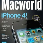La couverture du magazine Macworld faite avec un iPhone 4