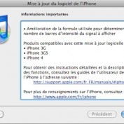 iOS 4.0.1 disponible pour l’iPhone 4, l’iPhone 3GS, et l’iPhone 3G