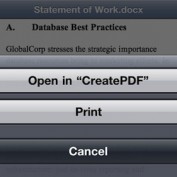 Adobe rend possible la création de PDF sur iOS