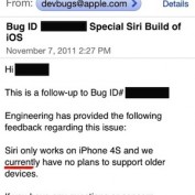 Apple : « Siri ne sera pas disponible sur d’anciens appareils »