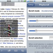 PhyScroll: Utilisez l’accéléromètre pour naviguer dans vos applications
