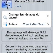 [Màj: 1.0-8 dispo] Jailbreak iOS 5 : Corona 1.0-7 est disponible