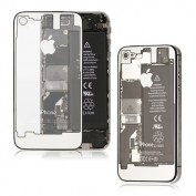 L’accessoire de la semaine: façade arrière transparente contour argent pour iPhone 4S
