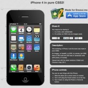 Un iPhone 4 réalisé entièrement en CSS