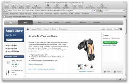 Car kit TomTom disponible sur l'Apple Store