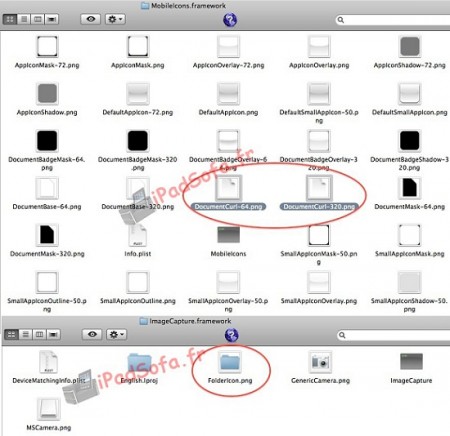 Finder dans l'iPad