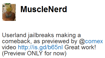 Une nouvel exploit pour le Jailbreak untethered 3.1.3