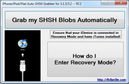 AutoSHSH RC2 : Sauvegarde du certificat ECID pour les firmwares 3.1.3 et 3.2