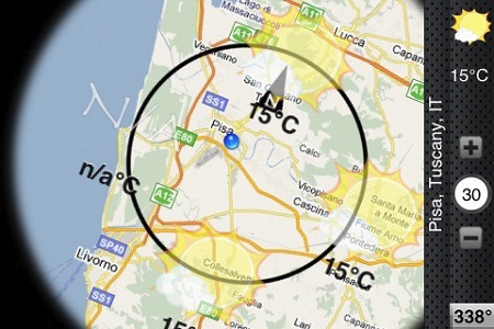 Meteo360: la méteo qui utlise le GPS et la realité augmentée (+5 licences à gagner) (Màj)