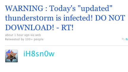 ThunderstOrm : Le faux logiciel de Jailbreak contient un virus