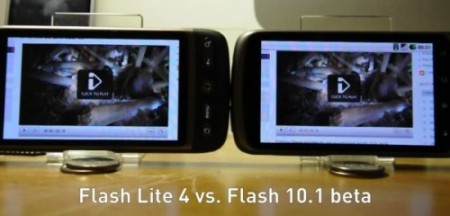 Flash 10.1 Vs Flash 10 : test comparatif sous Android 2.2 Froyo