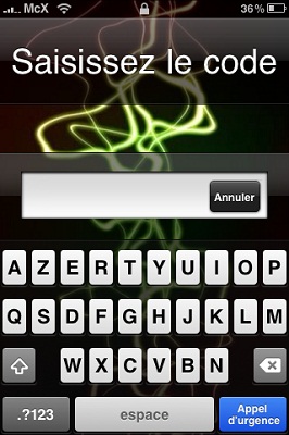 Astuce du jour : mettre un mot de passe alphanumérique sans avoir un iPhone jailbreaké