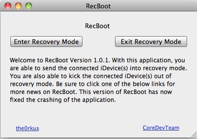 RecBoot passe en version 1.1