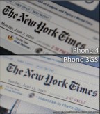 iPhone 3GS Vs iPhone 4 : comparaison des écrans