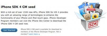 iOS 4.0 Golden Master est disponible pour les développeurs