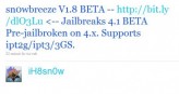 Sn0wbreeze 1.8 bêta 1 pour iOS 4.1 Bêta 1 disponible au téléchargement