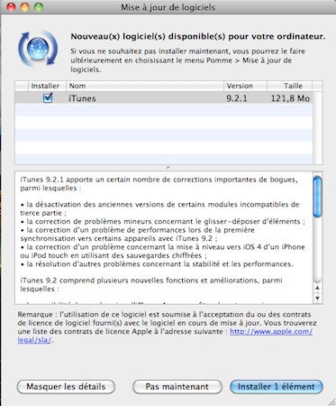 iTune 9.2.1