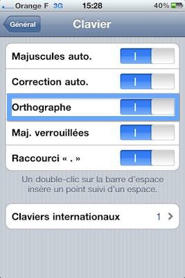 correction orthographe