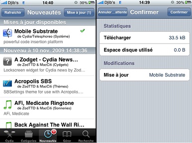 MobileSubstrate 0.9.3087: Mise à jour