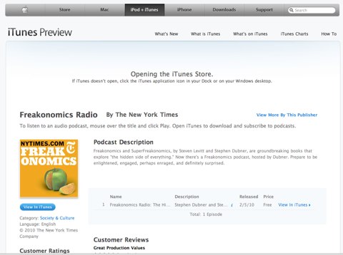 Itunes preview podcast